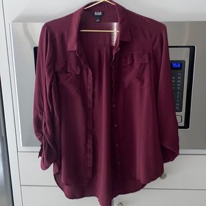 Burgundy blouse